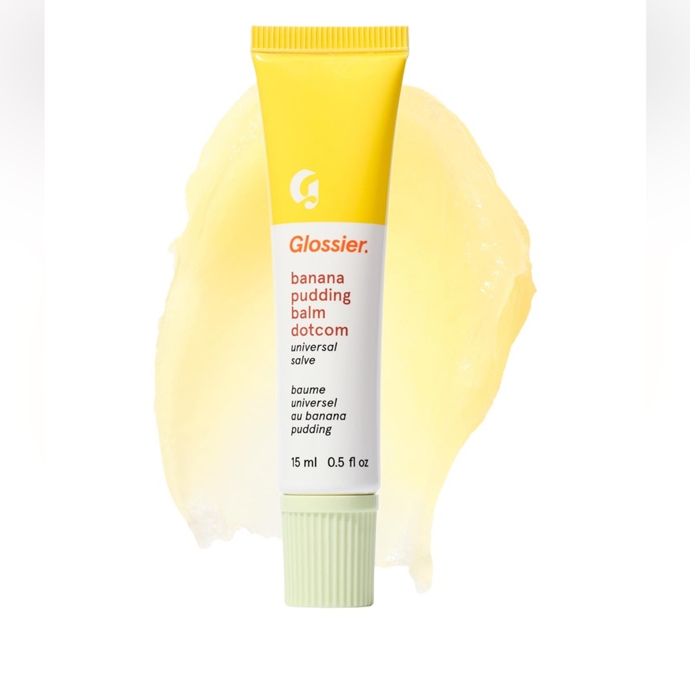 GLOSSIER Balm Dotcom Lip Balm and Skin Salve limited edition Banana Pudding New - Picture 3 of 3